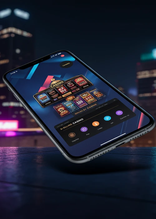 Widok na dynamiczny interfejs strony głównej Volcano Casino z ofertą powitalną i grami slotowymi